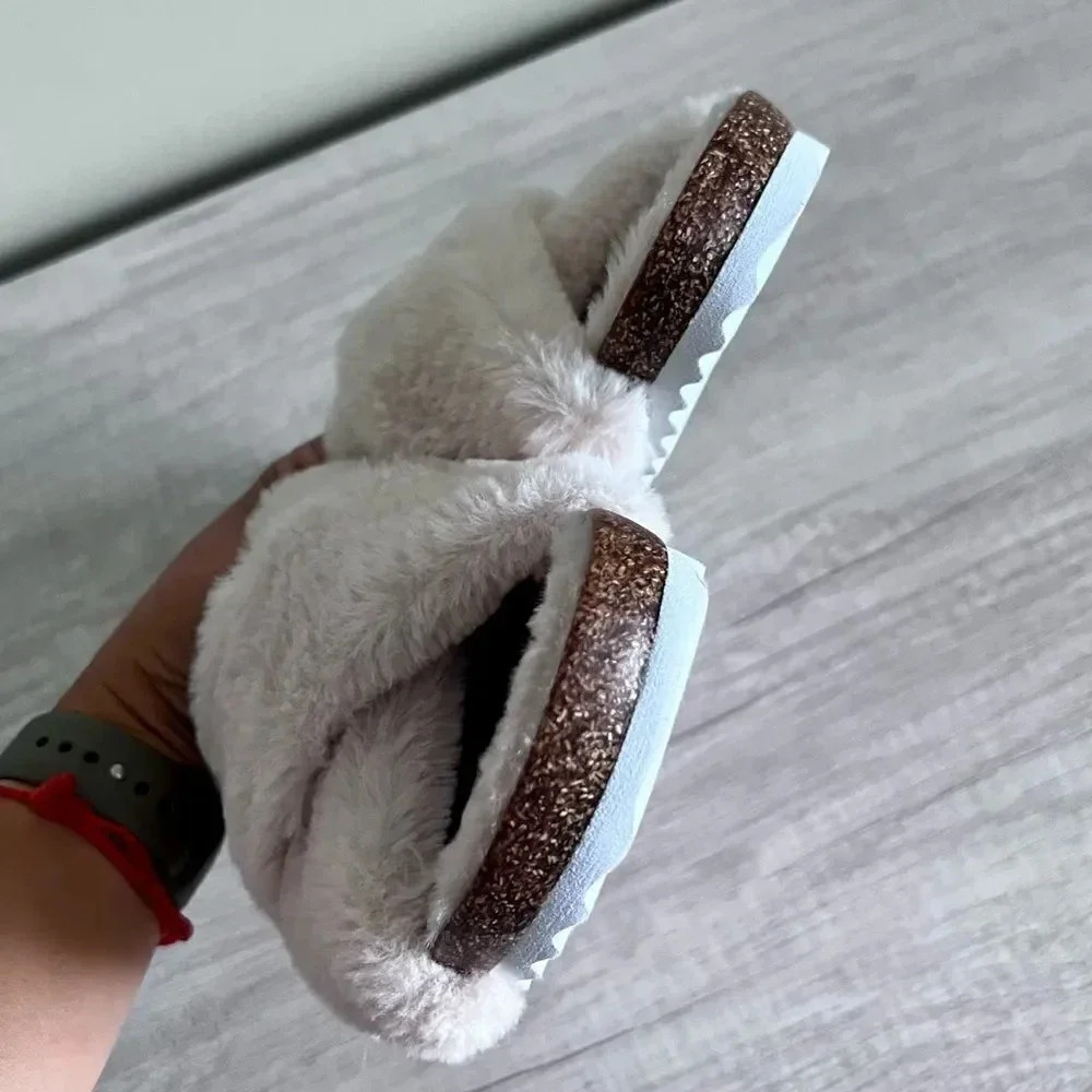 Lucky Brand Marana Furry Slide Size 7.5 - Picture 7 of 10